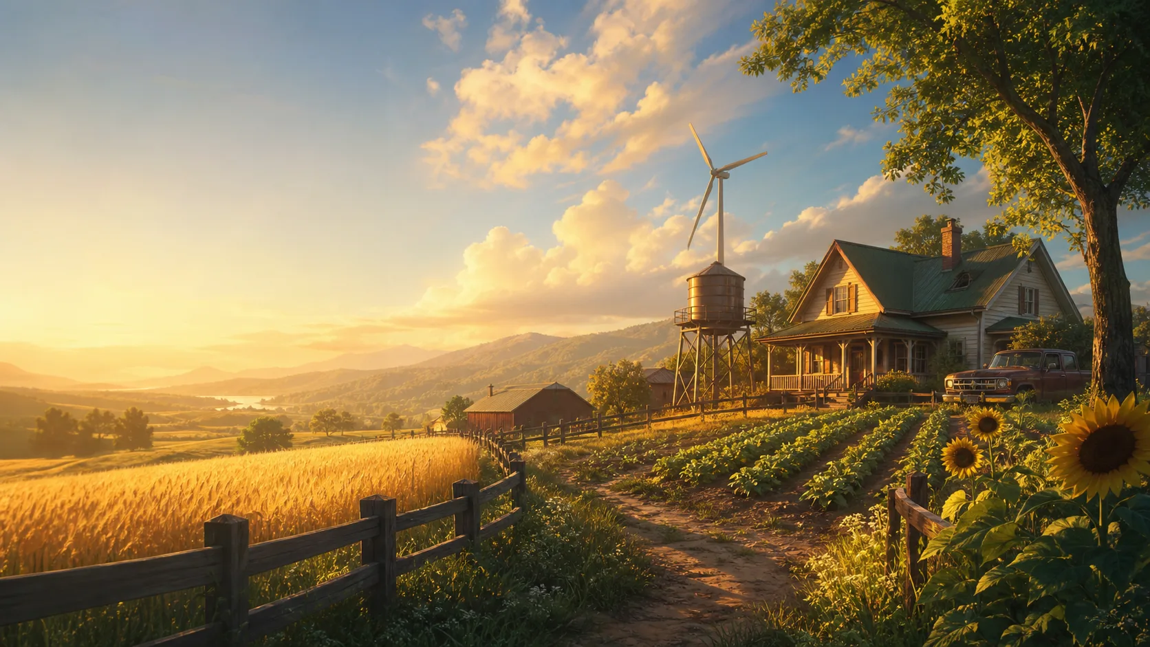 Original generated thematic artwork for The Ranchers